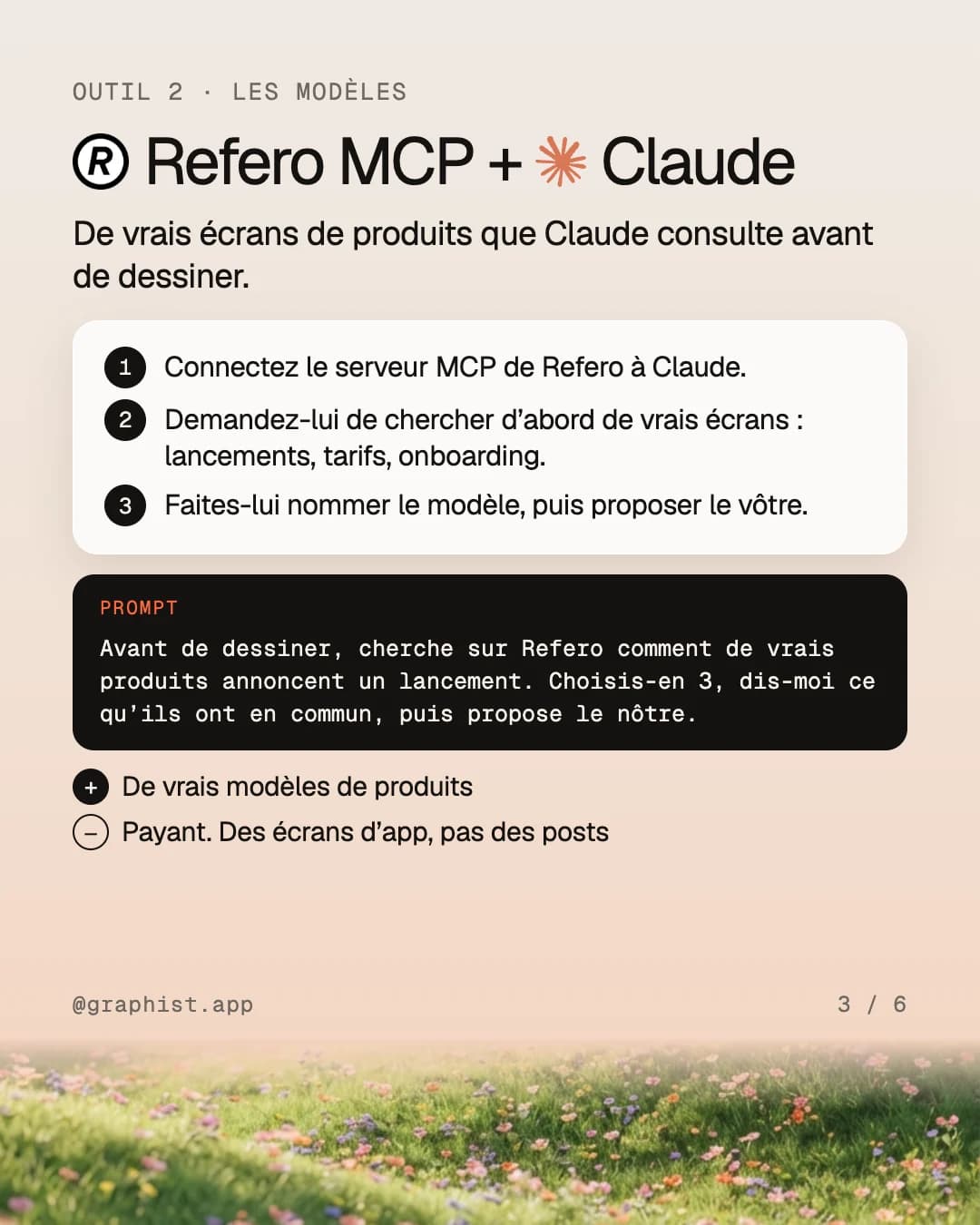 Refero MCP + Claude : de vrais écrans de produits que Claude consulte avant de dessiner, trois étapes, un prompt à copier.